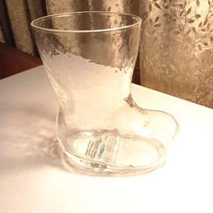 ROBERT STANLEY Clear Glass Boot Shape Beer MUG | 12 Fl oz