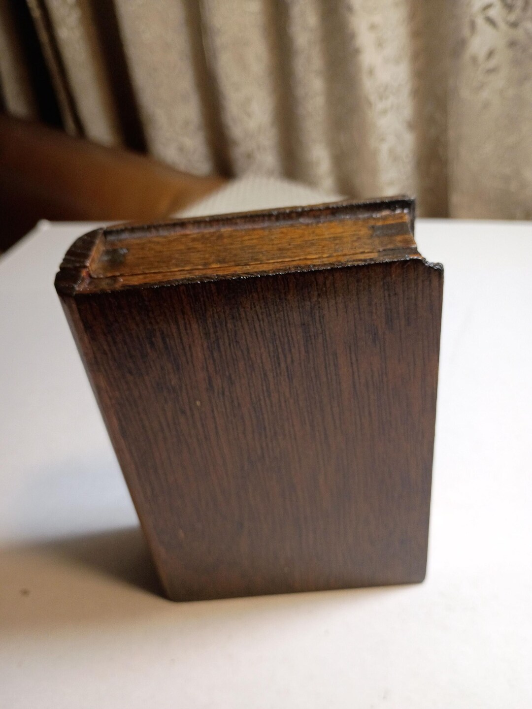 Small Book Box Small Wood Book Trinket BOX - Etsy