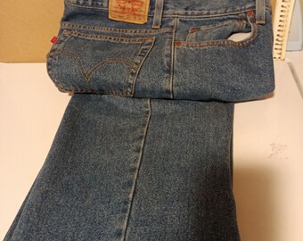 LEVI STRAUSS & Co Blue 550 - 14 Husky 33 w 28 l - Relax Fit - Made in USA