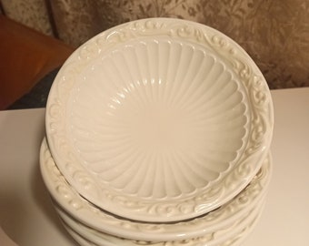 LENOX Beige Ceramic Unique Design Dessert/Fruit BOWL - Set of 4