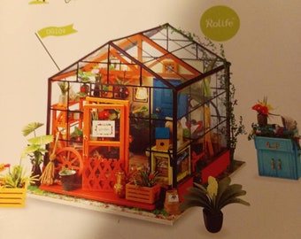 ROLIFE "DIY" Miniature Dollhouse Kit - Crafts 14+ and Adults (CATHY'S Greenhouse)