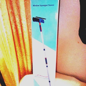 LOMIDA  2 in 1 Shower Squeegee Bendable Head with Extention Pole | New in Box**