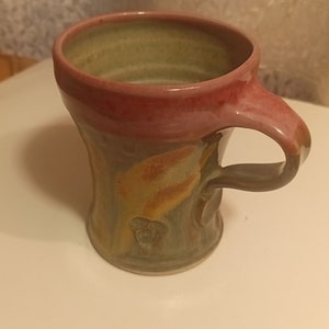 Handmade Studio Art Pottery Mug - Signed - 8 FL OZ