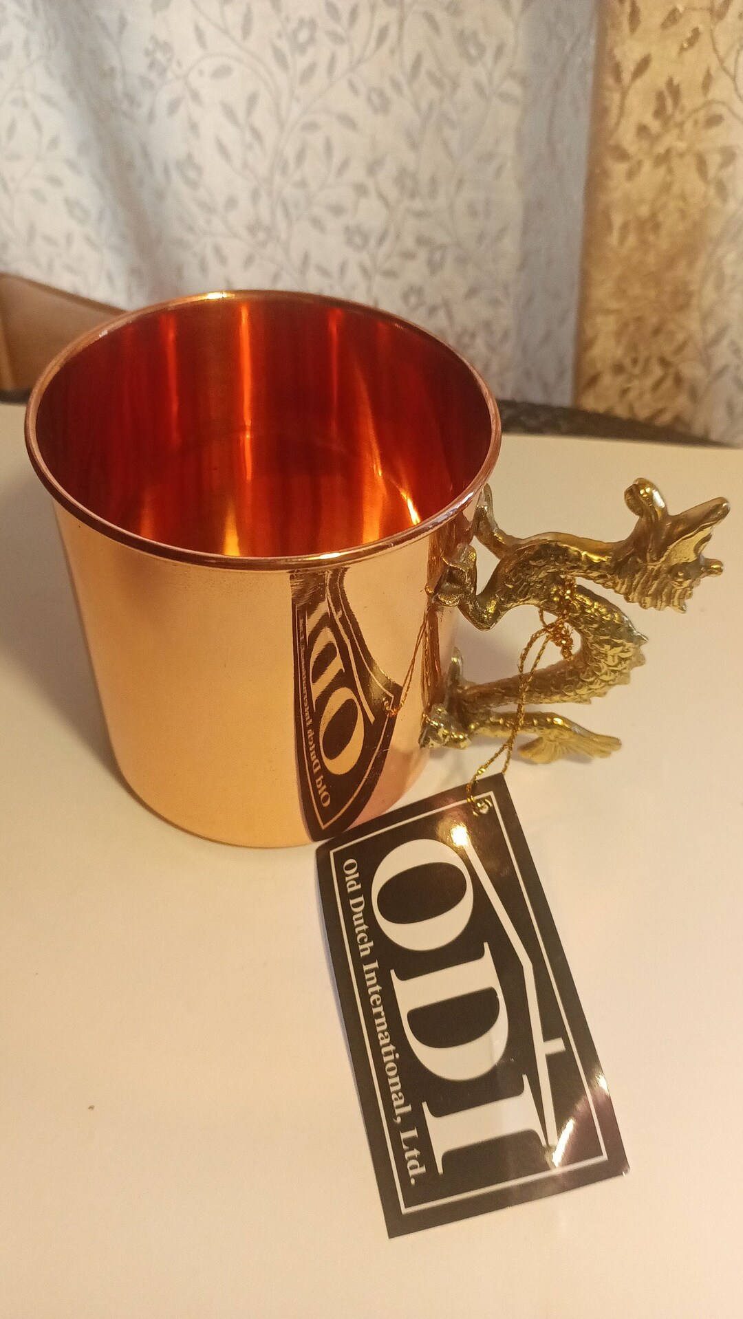 ODI Solid Copper DRAGON HANDLE the Original Moscow Mule Mug New in Box