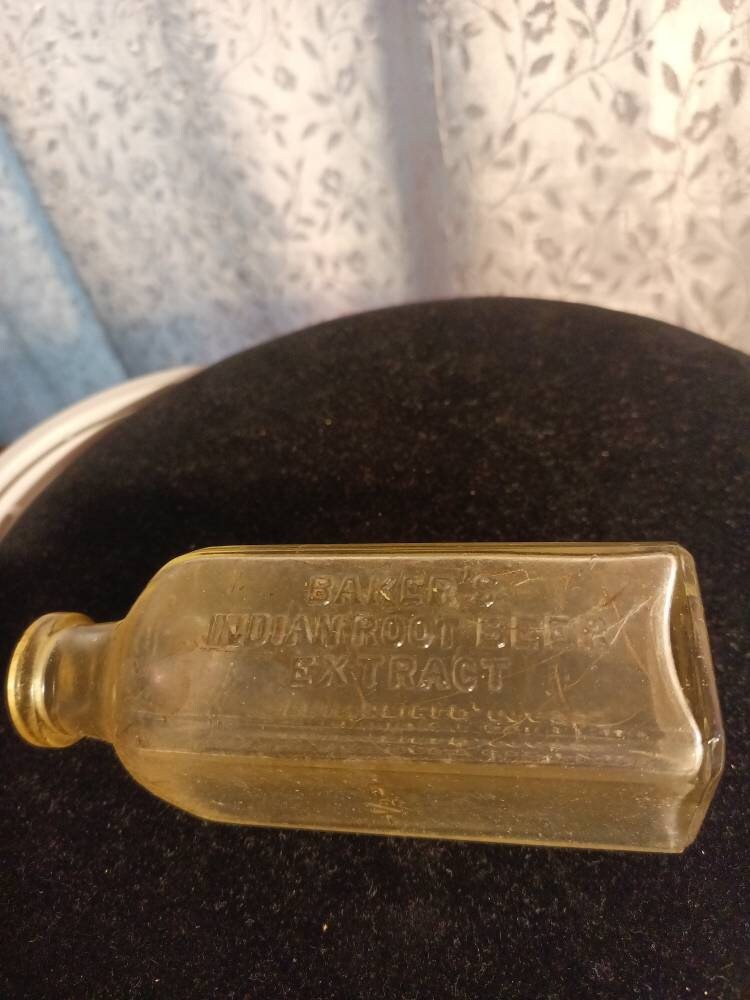 Vintage BAKER EXTRACT COMPANY Springfield, Mass. Baker's Indian Root