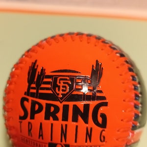 Scottsdale, ARIZONA SF GIANTS 2012 Spring Training Orange/Black Baseball