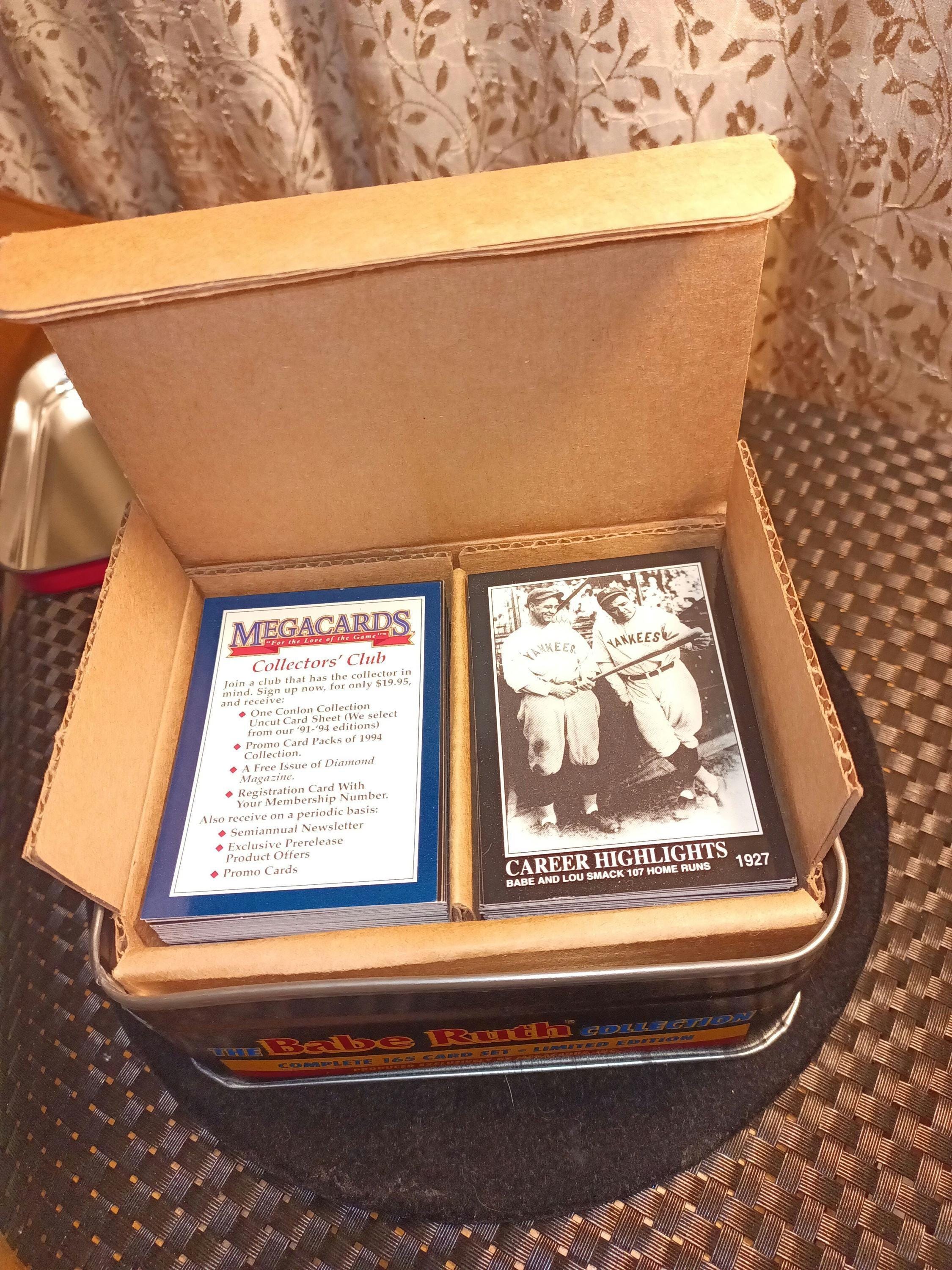 BABE RUTH Collection - Complete 165 Card Set - Limited Edition  Commemorative TIN - Etsy