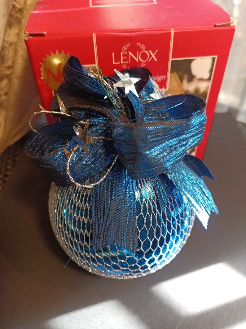 Lenox Blown Glass Ball Ornament - Thumbnail 2