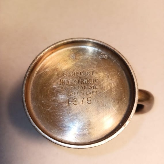 【投げ売り価格！】NOON PETIT PATENT Antique/vintage BENEDICT INDESTRUCTO Sheffield Plate Nickle Silver