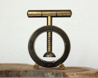 Mid century modernist brass nut cracker. 1950s by Carl Auböck II. Wien, Austria.