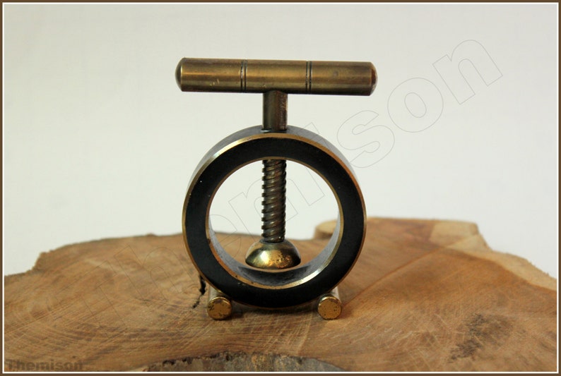 Mid century modernist brass nut cracker. 1950s by Carl Auböck II. Wien, Austria. image 3