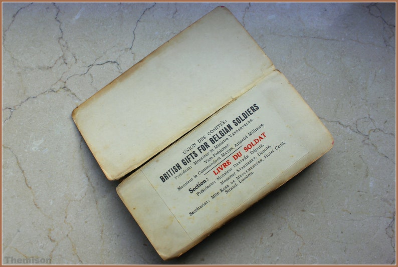 Great War Hill's vest pocket dictionary.  Trench souvenir. image 0