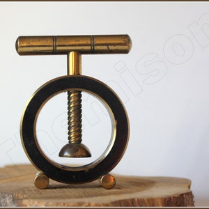 Mid century modernist brass nut cracker. 1950s by Carl Auböck II. Wien, Austria. image 4