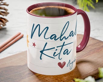 Personalized Mahal Kita Mug, Philippines I Love You: Custom Mug for Filipino Anniversary, Wedding (11oz, 15oz)