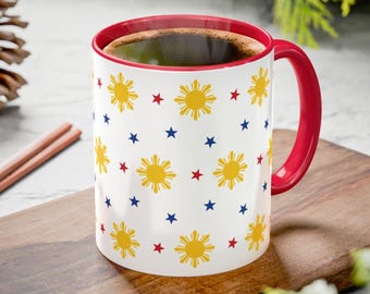 Philippines Sun Star Mug | Filipino Birthday Gift