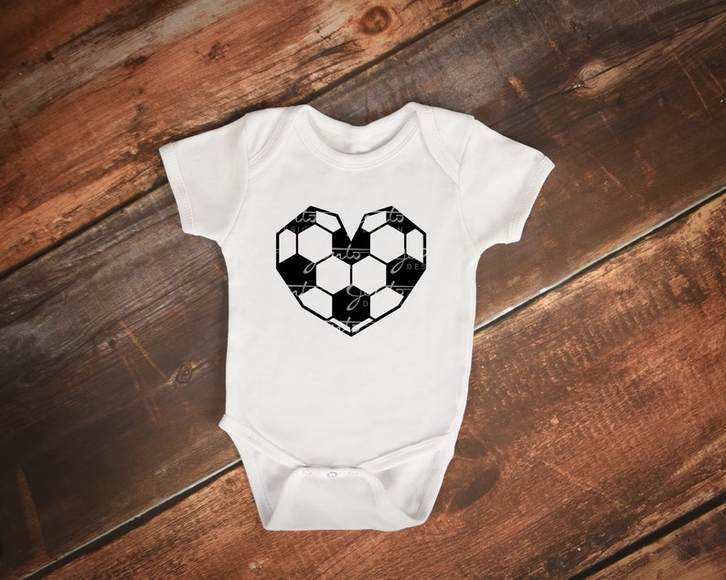 Download Soccer Geometric Heart SVG Cut Files Cricut Silhouette | Etsy