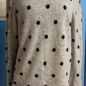 Cynthia Rowley cashmere polka dot size 16 sweater