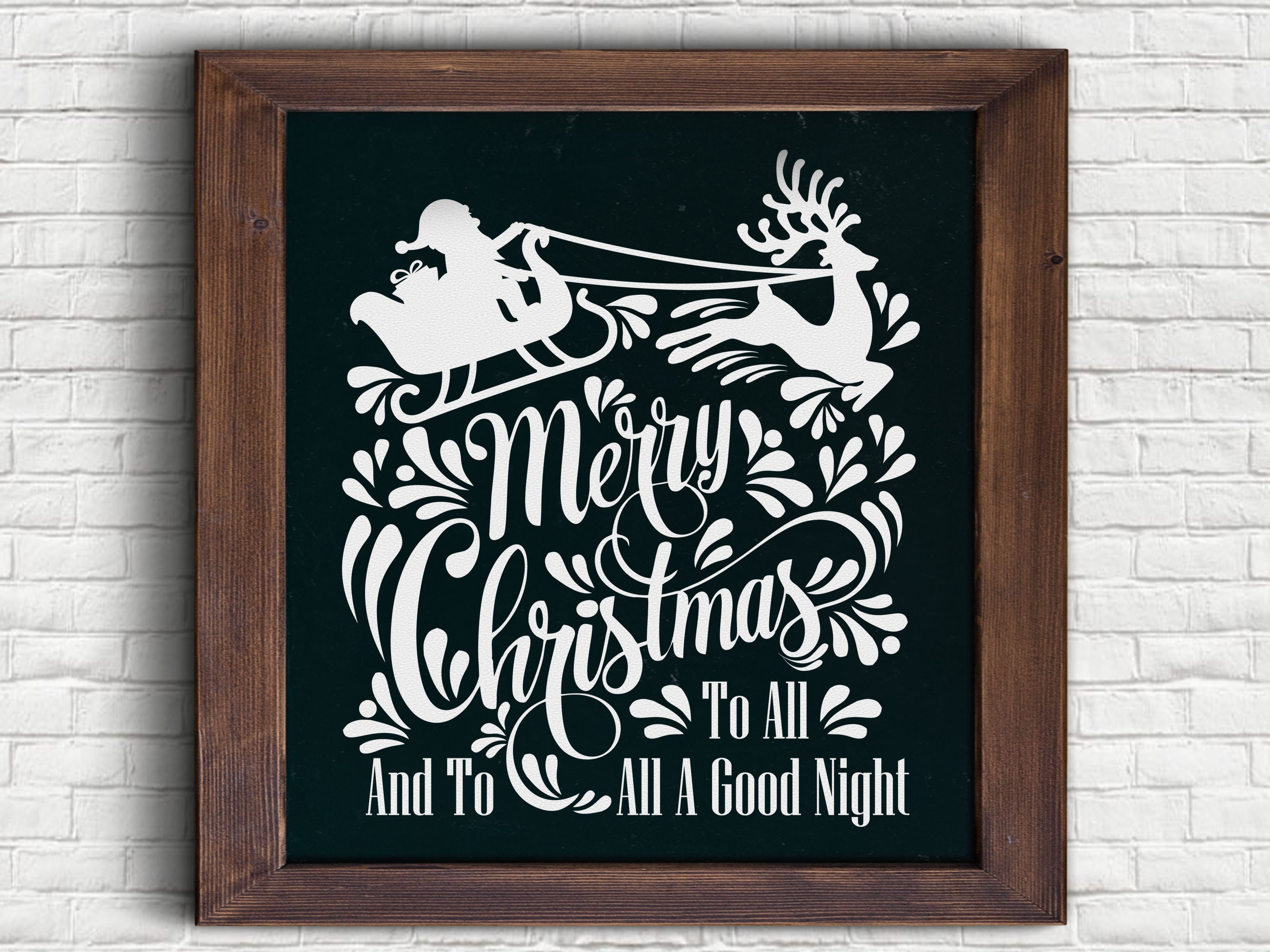 Frohe Weihnachten an alle 2 für Vinyl, Sublimation, Schablonen und Druck