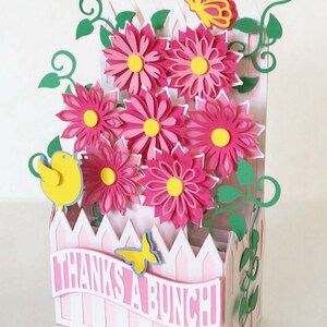 Whimsy Floral Garden Card in A Box 3D SVG - Etsy UK