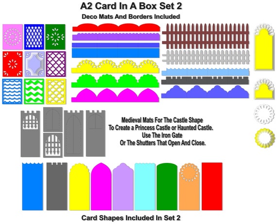 Download Card In A Box Set 2 3d Svg 9 Styles 18 Patterns Plus Extras Etsy