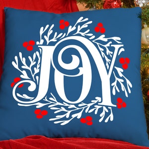 Joy Wreath Vector SVG Arte