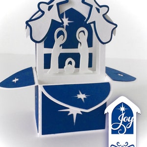 Tarjeta de nacimiento en una caja 3D SVG