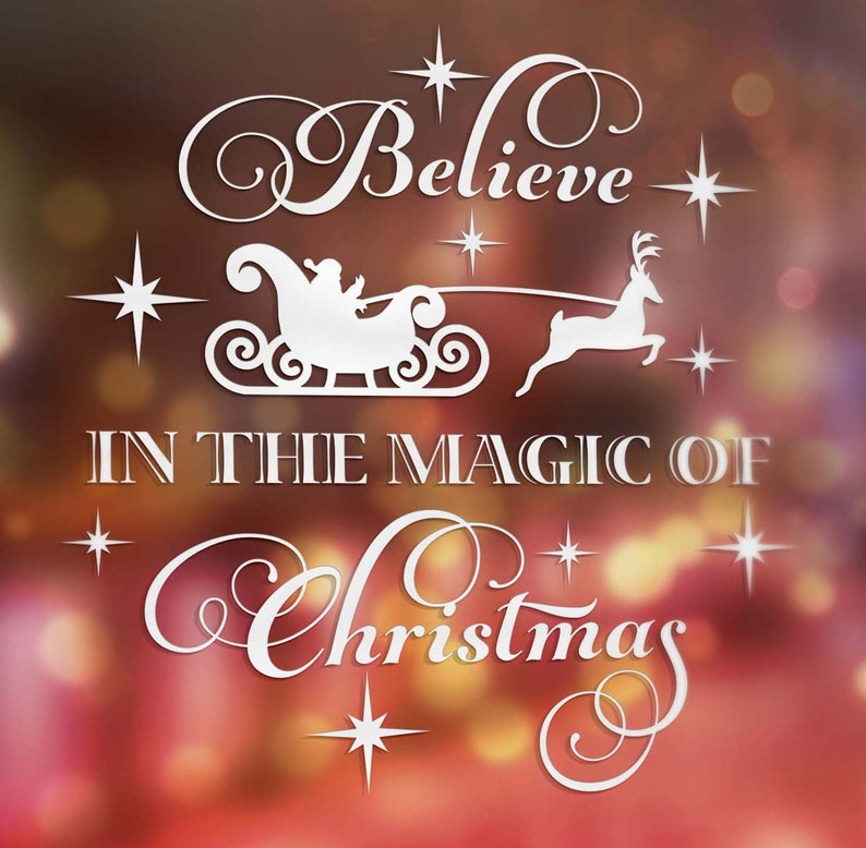 Download Believe In The Magic Of Christmas Art | Etsy
