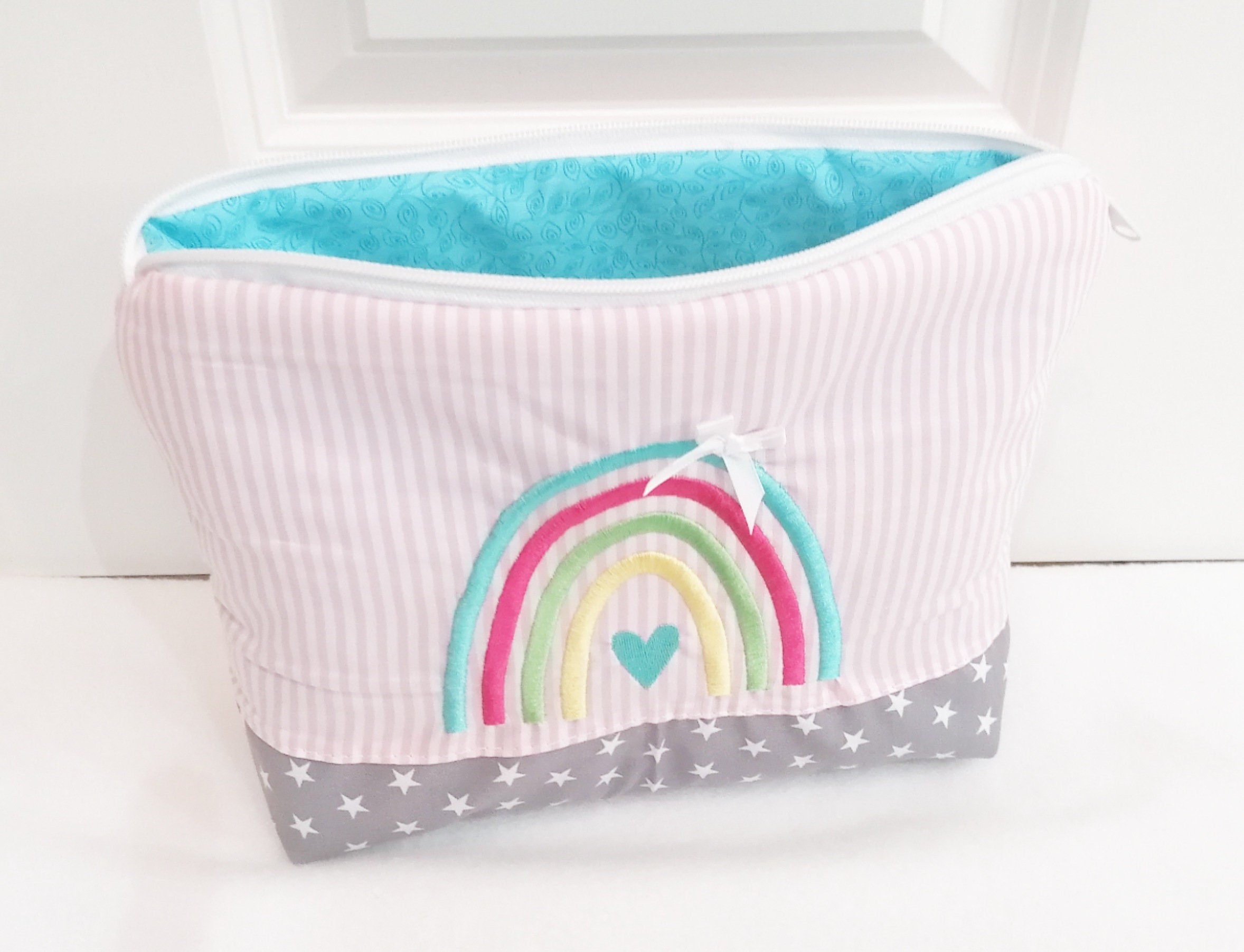 Toiletry bags children personalized gift rainbow Etsy