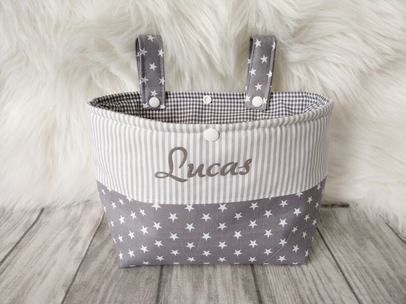 Handlebar bag with desired name bicycle handlebar bag handlebar bag tricycle children/'s bike handlebar bag steering wheel children/'s handlebar bag