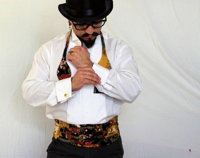 Bow Tie and Cummerbund Set Etsy