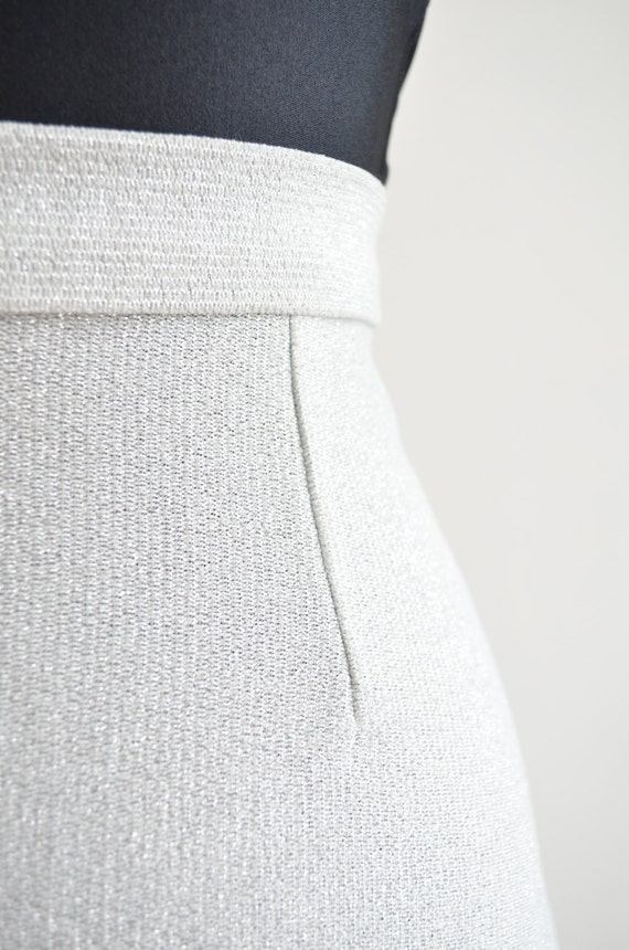 long silver shimmer skirt Gem