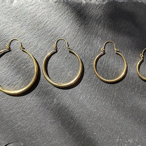 Brass Hoops, Simple Hoops, Light weight hoops