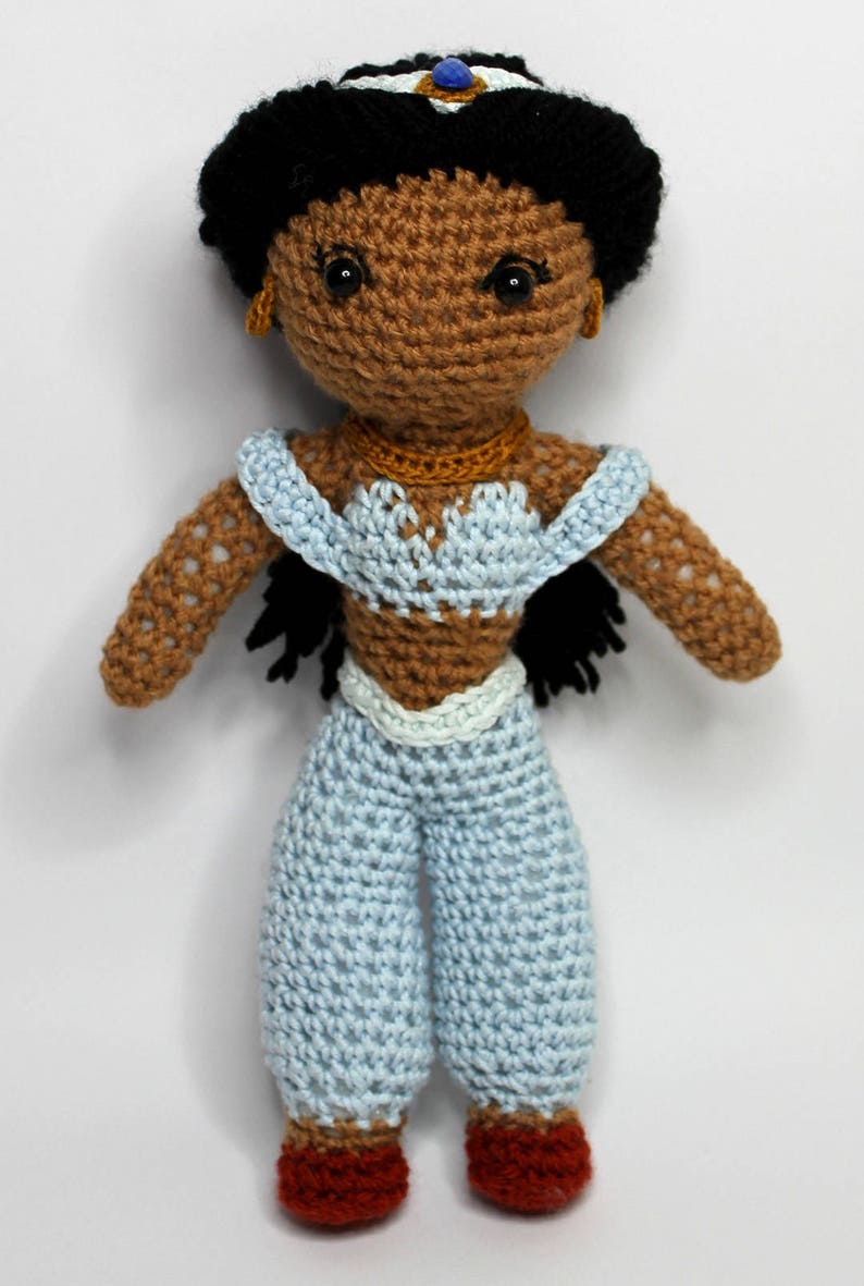 PATTERN Jasmine Crochet Amigurumi Aladdin Doll PDF Instant Etsy