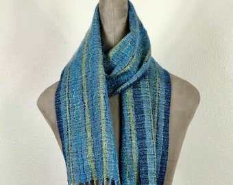 Ovals Scarf- Blue