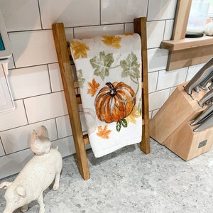 Tea Towel Ladder | Mini Ladder | Rustic ladder | Farmhouse decor | Mini tea towel holder | Kitchen Towel Ladder