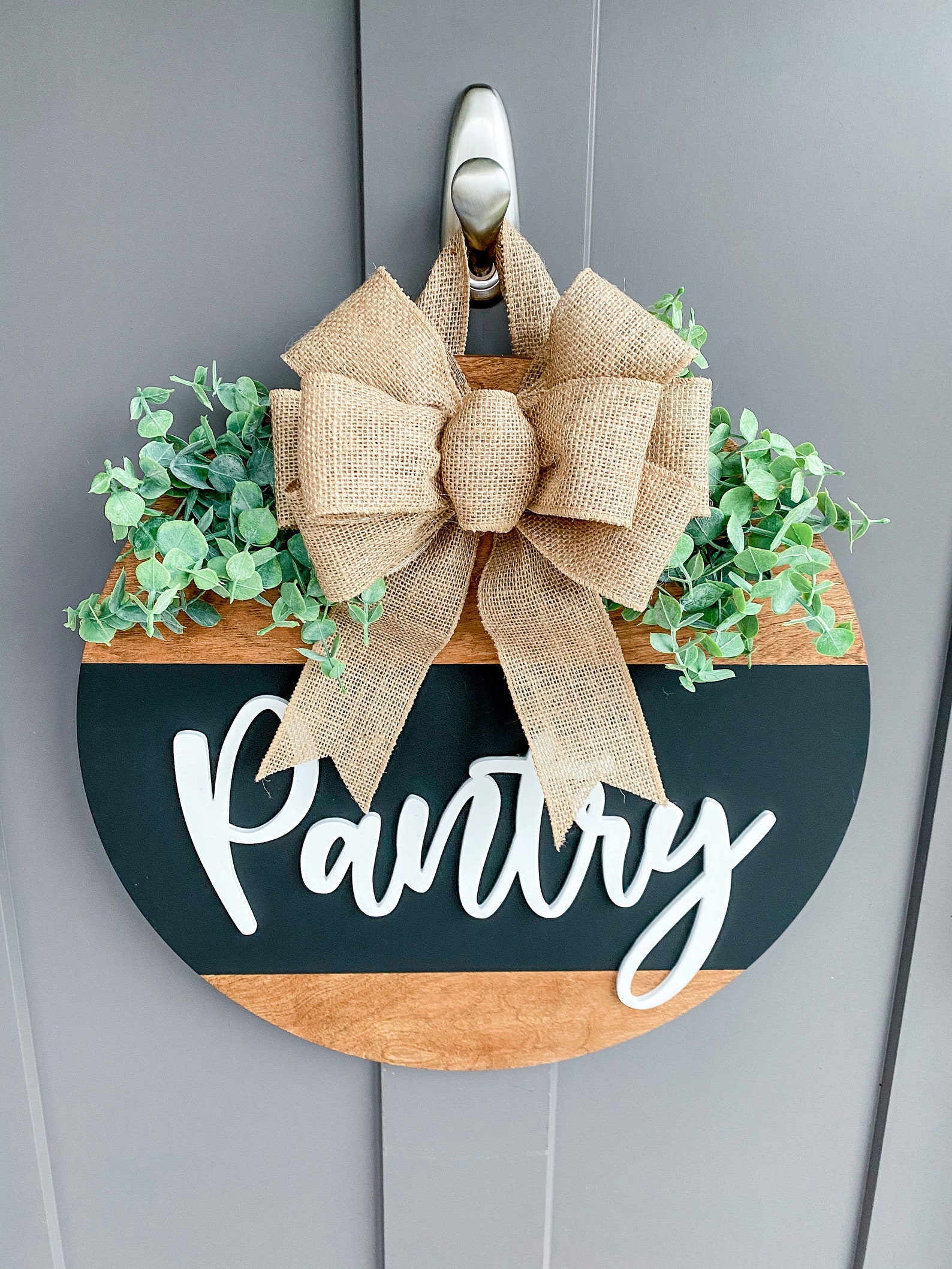 Pantry Door Wreath Door Decor Home Home Decor Round Etsy