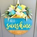 Hello Sunshine | Wood Door Hanger | Summer Front Door Decor | Summer ...