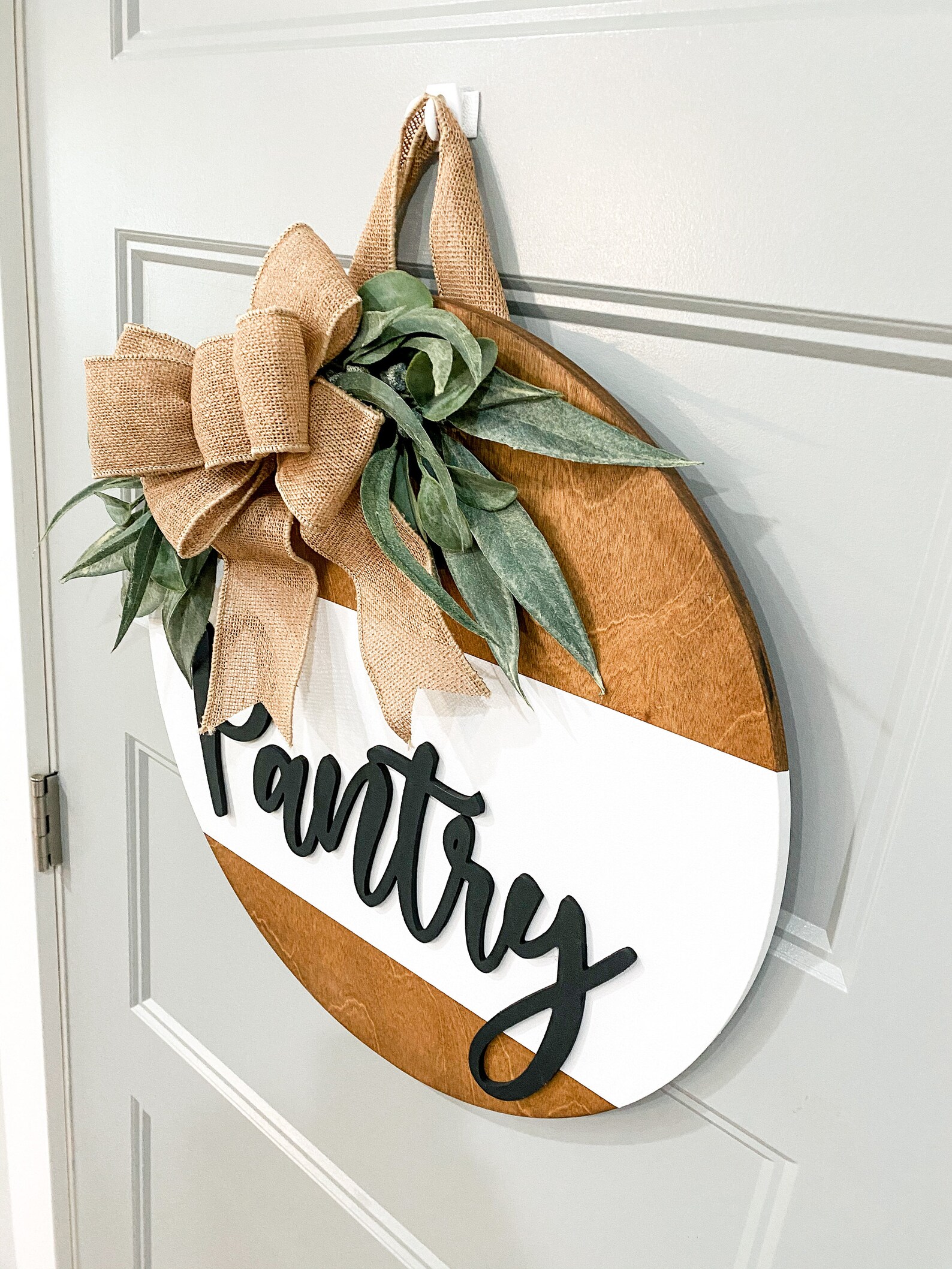 Pantry Door Wreath Door Decor Home Home Decor Round Etsy