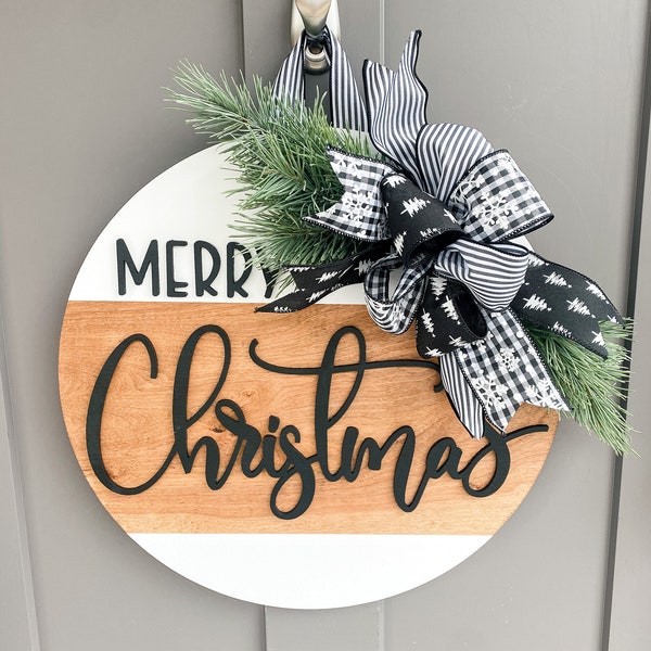 Christmas Front Door Decor | Christmas Wreath | Christmas Decor | Door Hanger | Door Wreath | Housewarming Gift | Home Decor | Realtor Gift