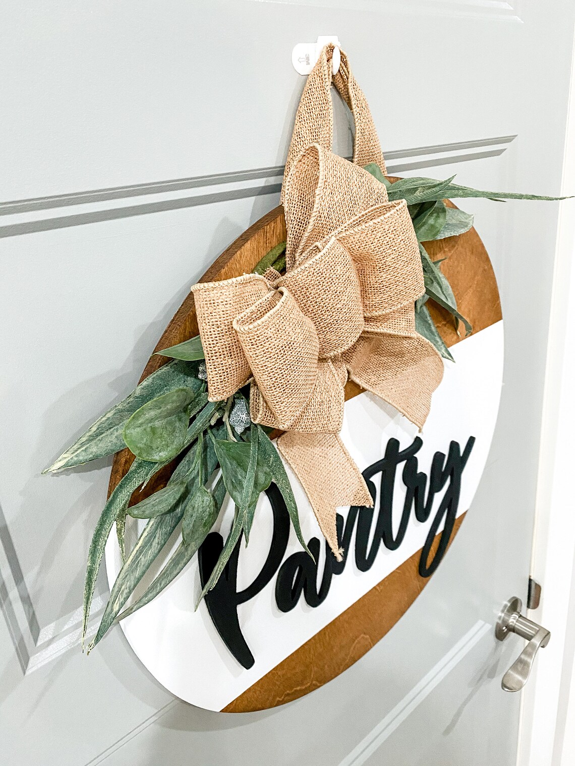 Pantry Door Wreath Door Decor Home Home Decor Round Etsy