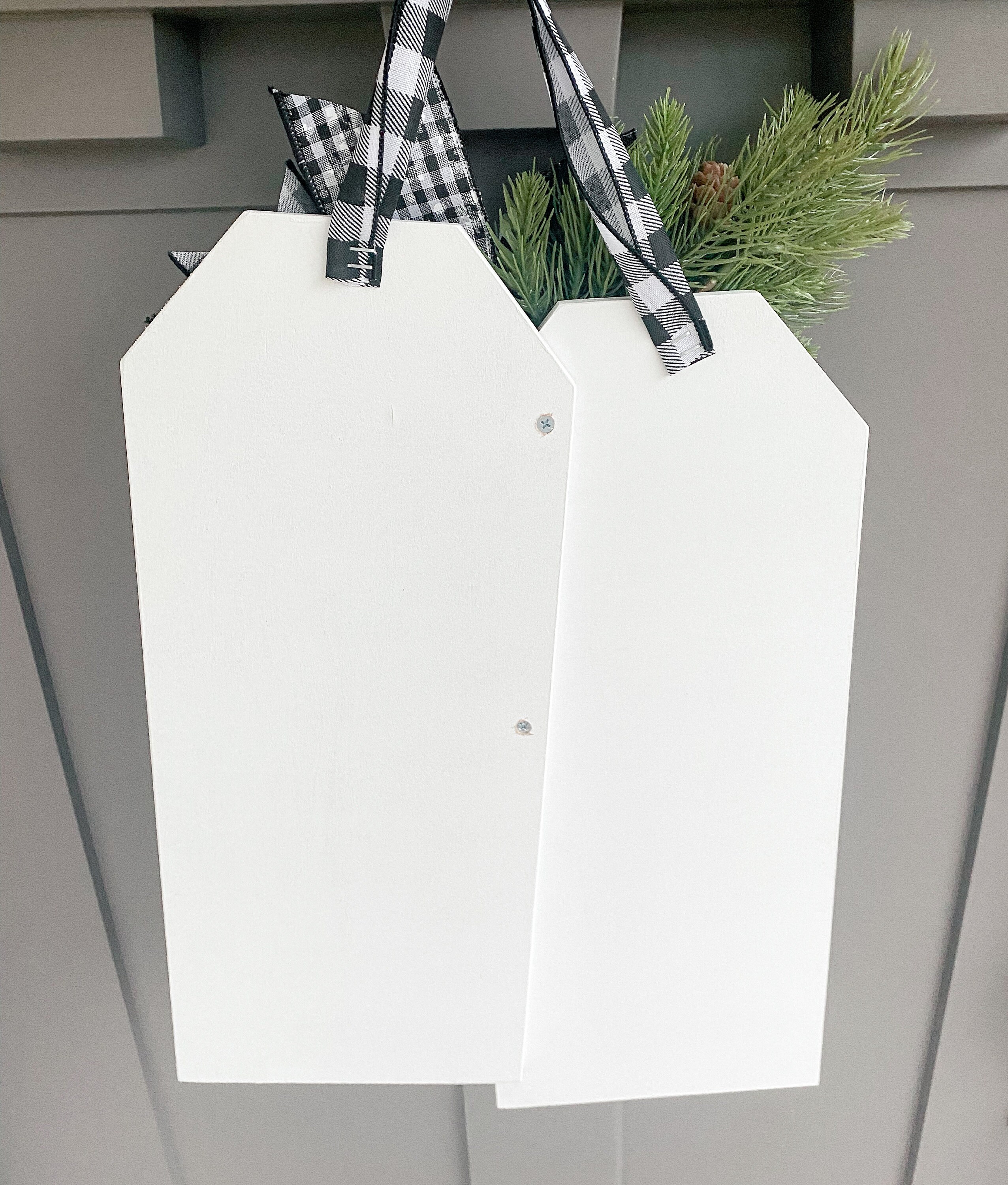 Winter Front Door Decor | Tag Door Hanger | Christmas Wreath | Baby It ...