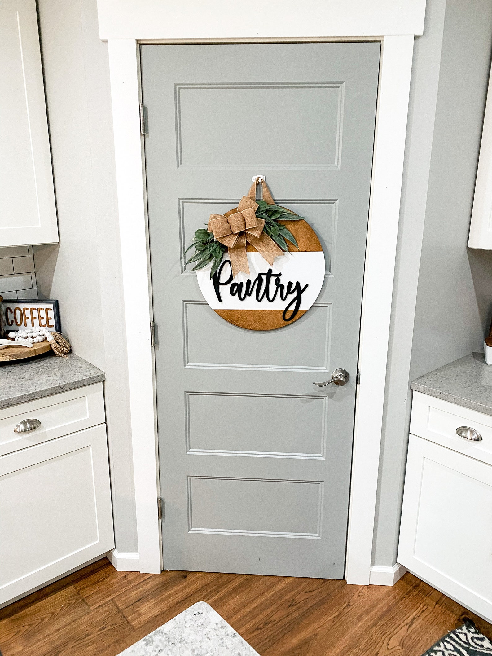 Pantry Door Wreath Door Decor Home Home Decor Round Etsy