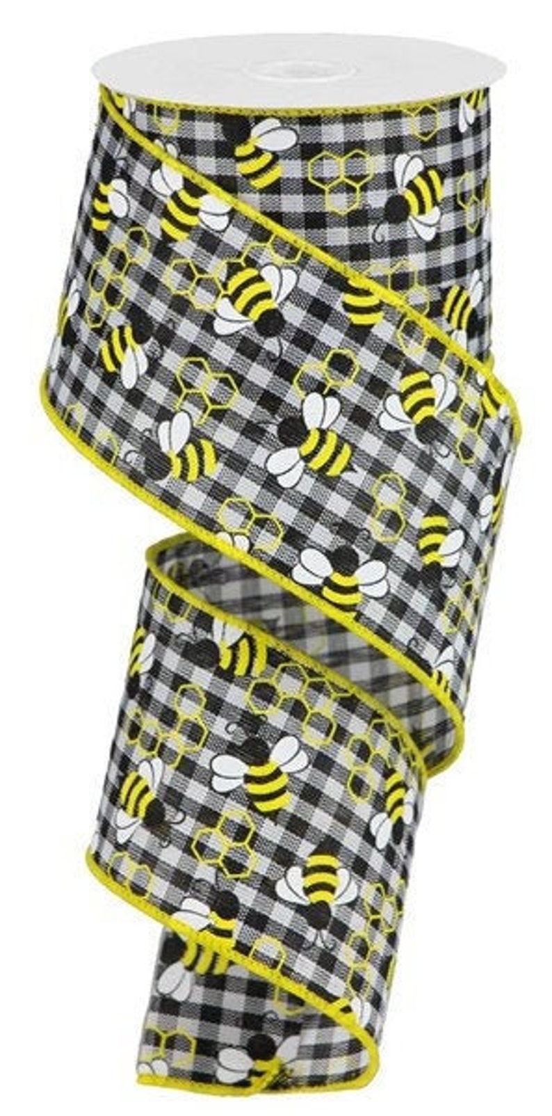Bee Ribbon, Wreath Supplies, Wreath Ribbon, Bow, Novelty Ribbon, Wreath ...