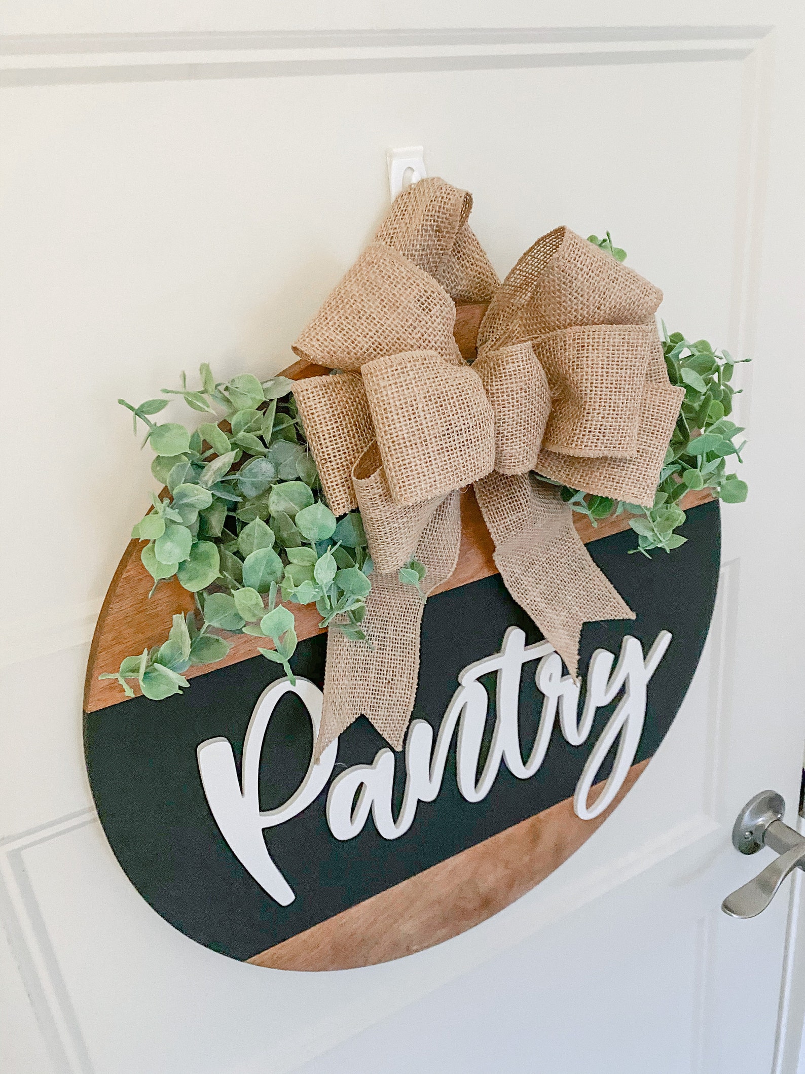 Pantry Door Wreath Door Decor Home Home Decor Round Etsy
