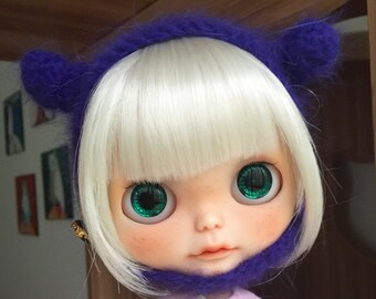 Blythe Hat - Mink cashmere wool hat - Ink blue