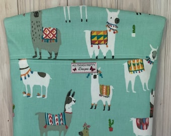 Peg Bag -  Funky Alpacas Design- Quality Matt oilcloth fabric.