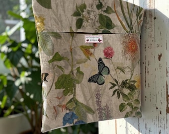 Saco para Pregadores de Roupa em Tecido Impermeável | Aparência de Linho | Acessório de Lavanderia Artesanal | Durável | Lavável | Presente Ideal para Amantes da Jardinagem.