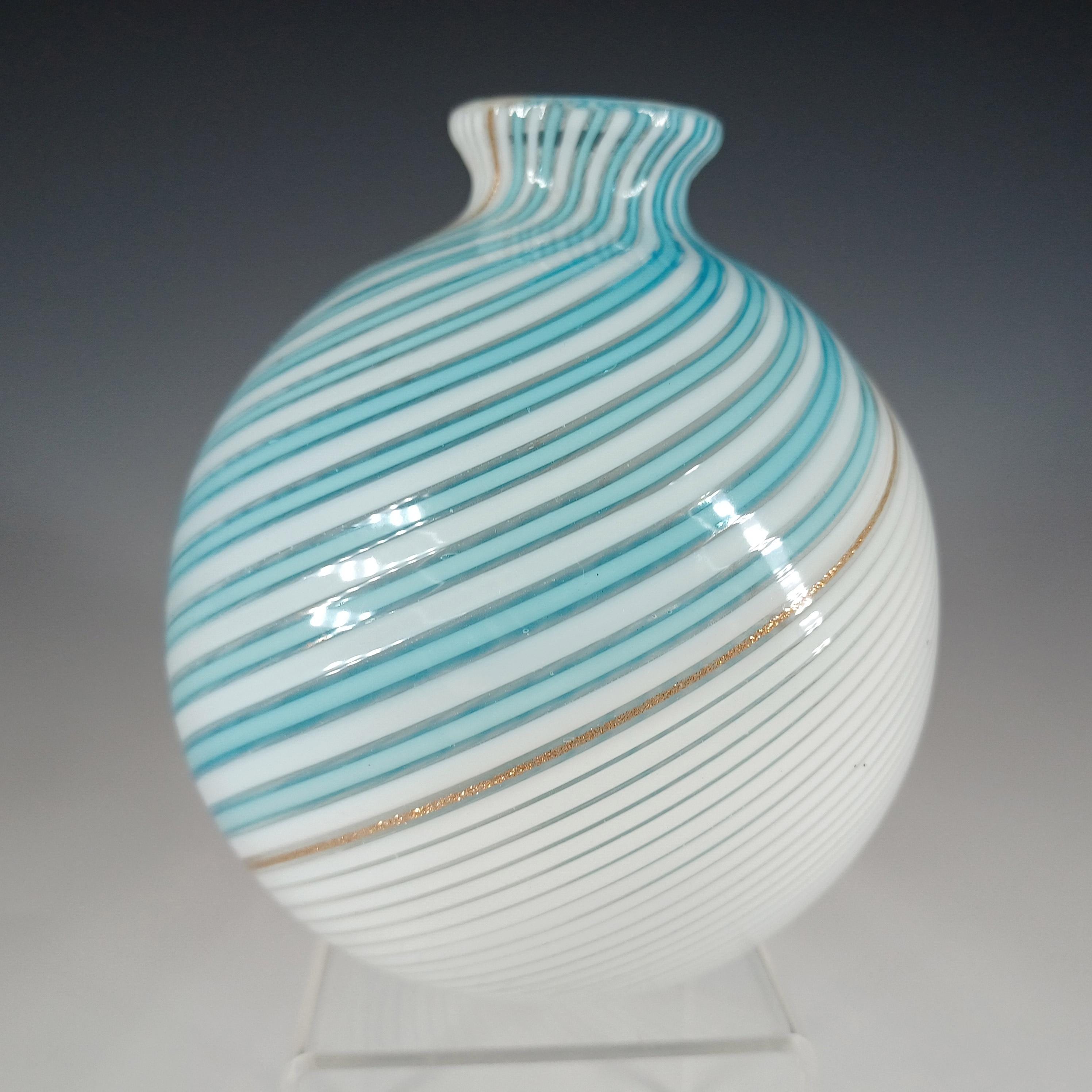 Aureliano Toso / Dino Martens #5224 Mezza Filigrana Glass Vase - Etsy