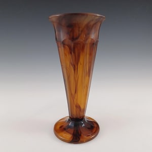 アールデコ ガラス フラワーベース フラワーベース ガラスベース 花瓶 アンティーク風 ブロカント風