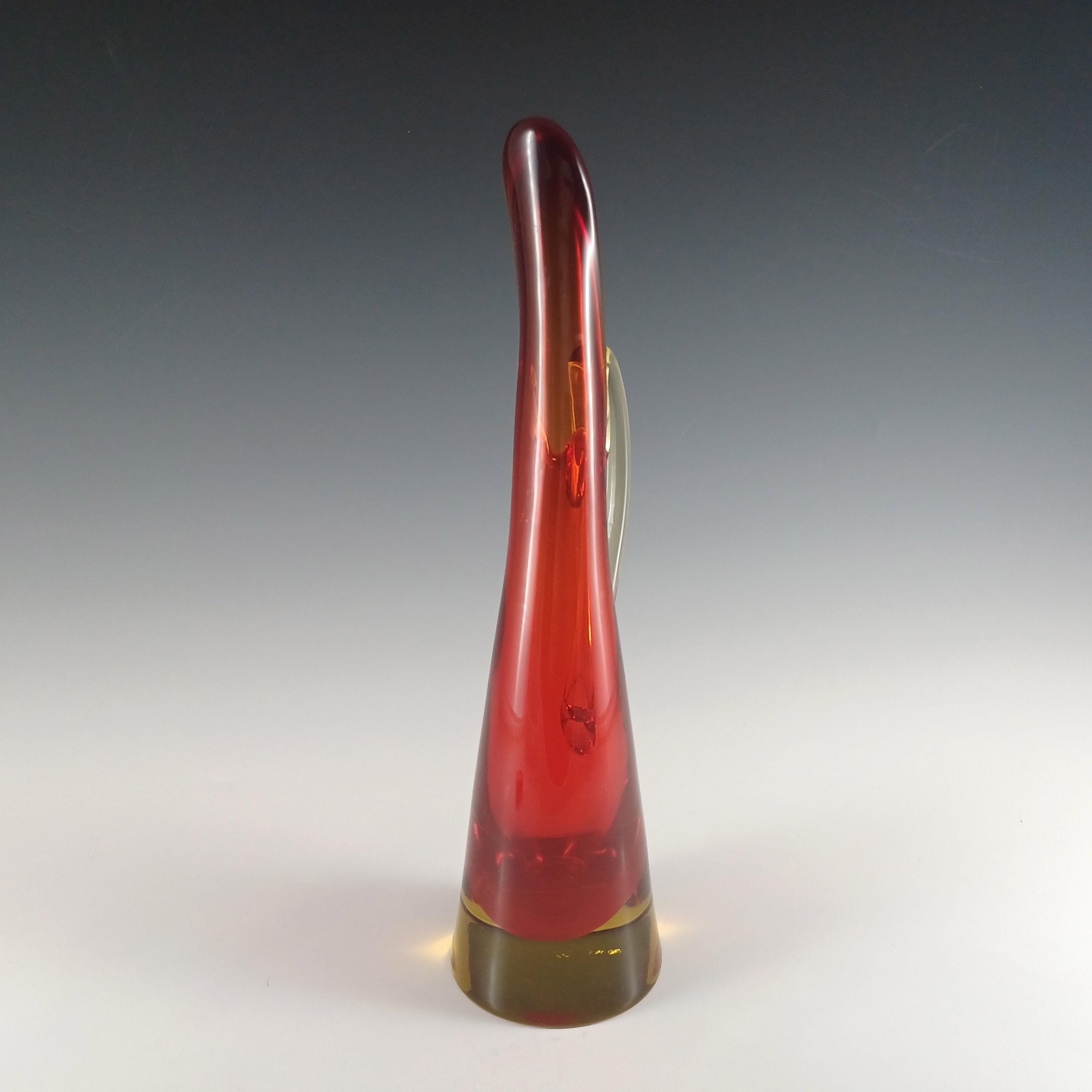 ベネチアンガラス 花瓶 赤 ヴェネチアングラス（ベネチアングラス）専門店「サローネ・ディ